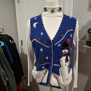 Ugly Christmas sweater and turtle neck 1980s retro – SNL Kristen Wiig style